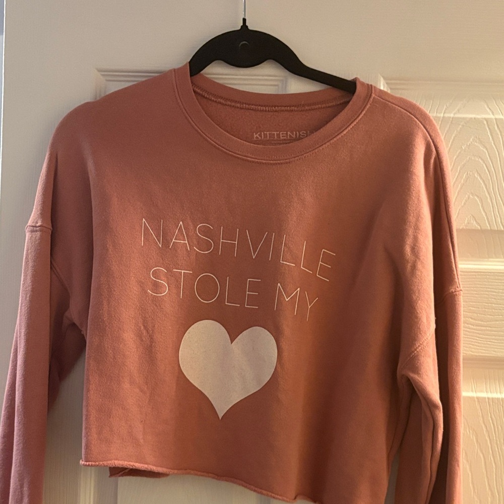 Kittenish Pink Crew Neck Sweater